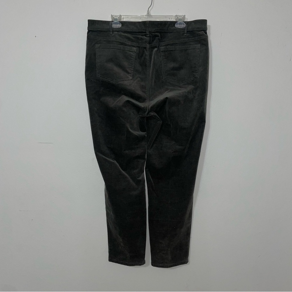 J.‎ Jill Women's Pants Corduroy Olive Green Size XL  16 Slim Leg Holiday - Picture 10 of 10
